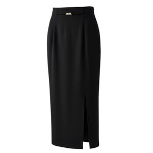 Dana Buchman Black High Waisted Maxi Skirt Size 4